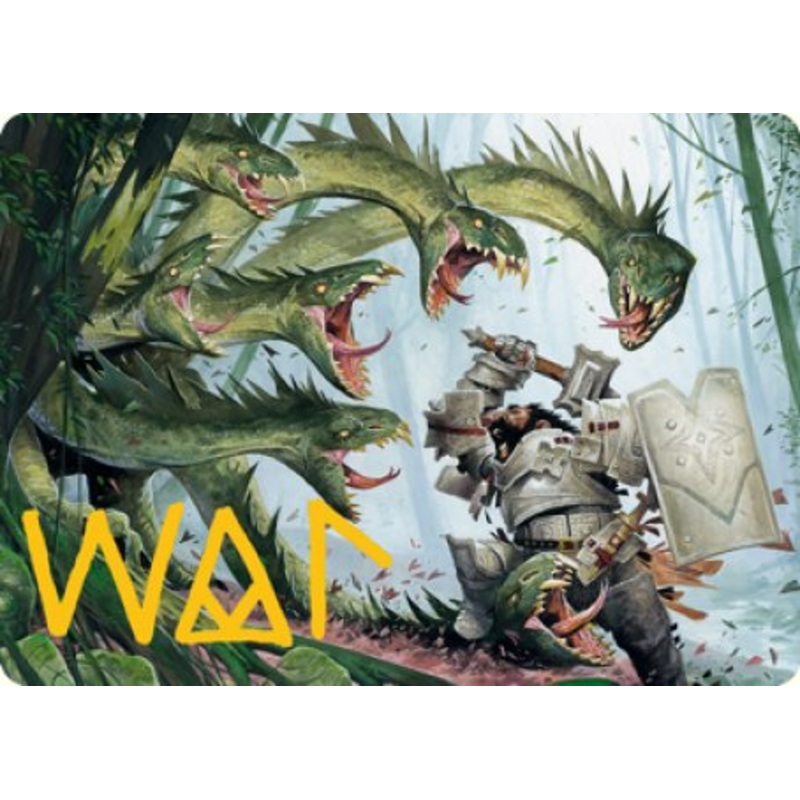 Lair of the Hydra Art Card (Gold-Stamped Signature) [Dungeons & Dragons: Adventures in the Forgotten Realms Art Series]