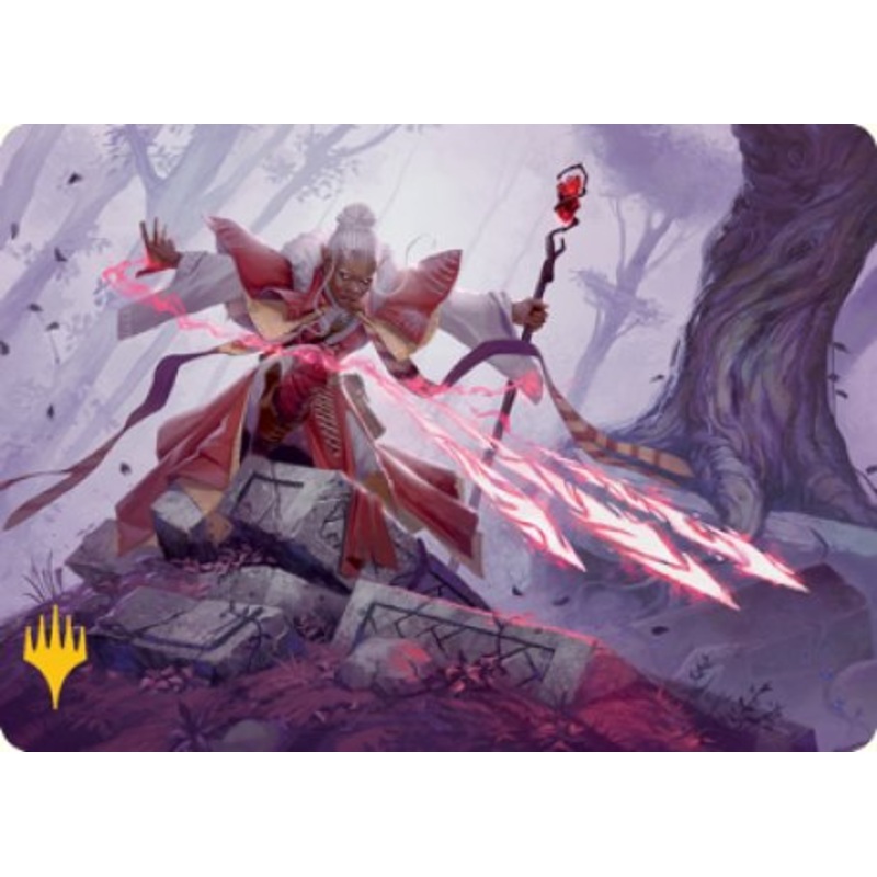 Magic Missile Art Card (Gold-Stamped Signature) [Dungeons & Dragons: Adventures in the Forgotten Realms Art Series]