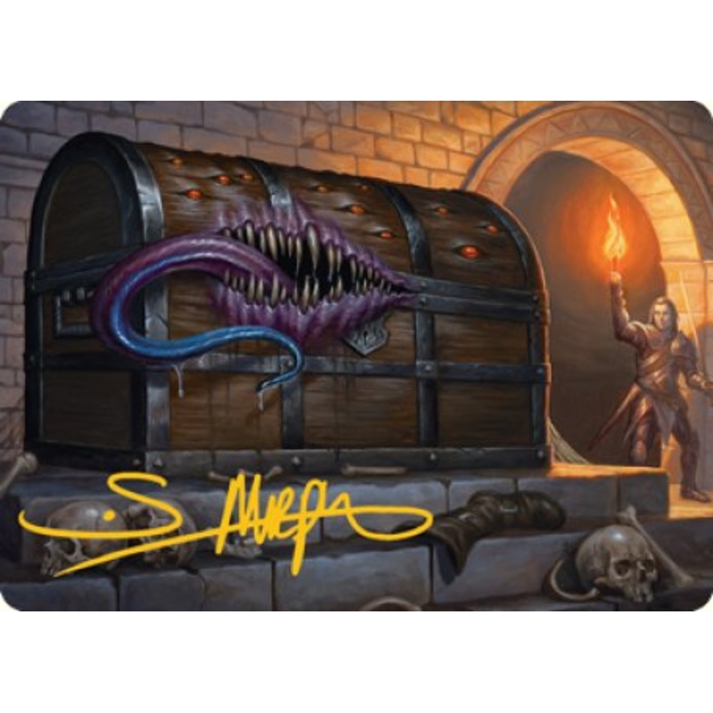 Mimic Art Card (Gold-Stamped Signature) [Dungeons & Dragons: Adventures in the Forgotten Realms Art Series]