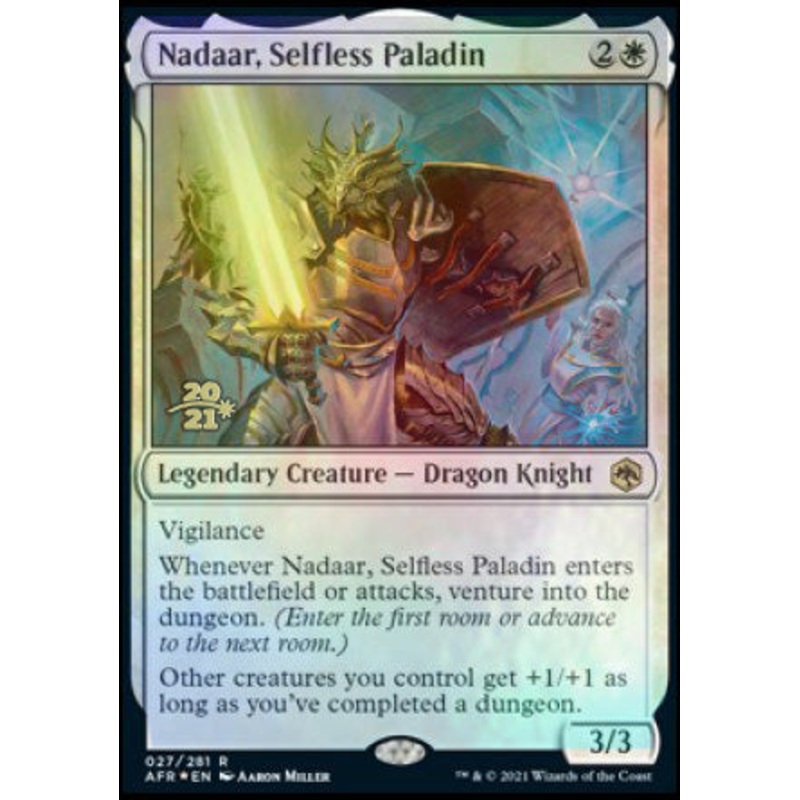 Nadaar, Selfless Paladin [Dungeons & Dragons: Adventures in the Forgotten Realms Prerelease Promos]