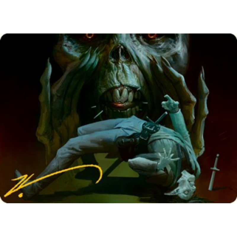 Power Word Kill Art Card (Gold-Stamped Signature) [Dungeons & Dragons: Adventures in the Forgotten Realms Art Series]