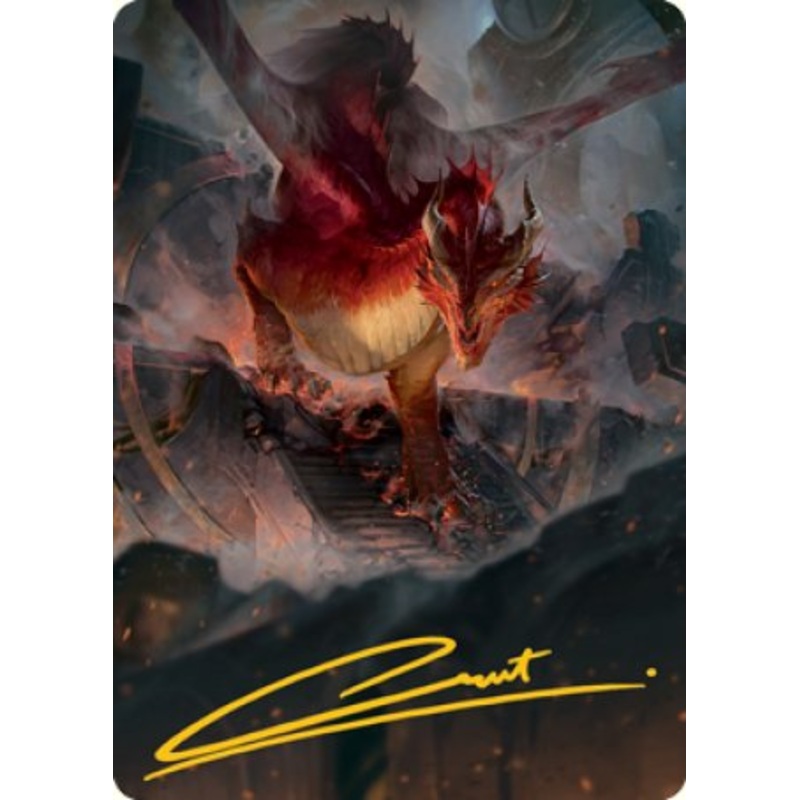 Red Dragon Art Card (Gold-Stamped Signature) [Dungeons & Dragons: Adventures in the Forgotten Realms Art Series]