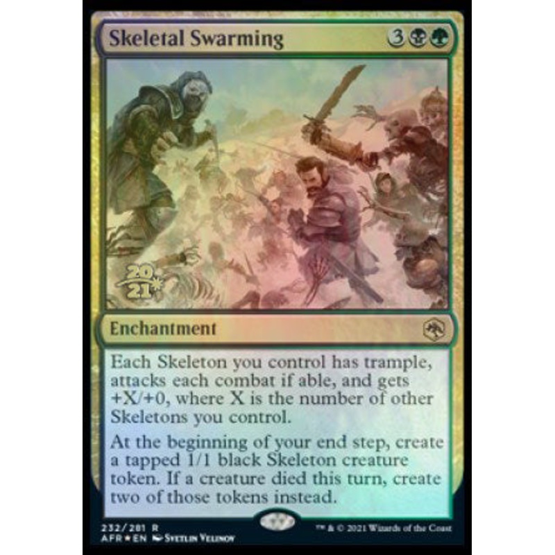 Skeletal Swarming [Dungeons & Dragons: Adventures in the Forgotten Realms Prerelease Promos]