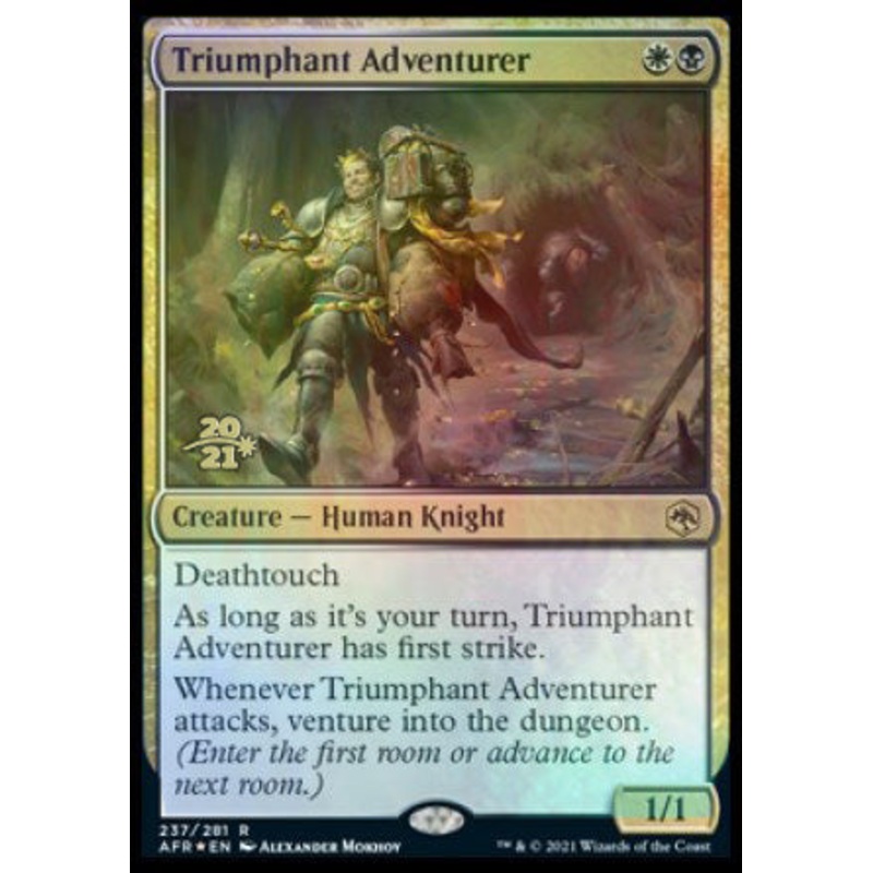 Triumphant Adventurer [Dungeons & Dragons: Adventures in the Forgotten Realms Prerelease Promos]
