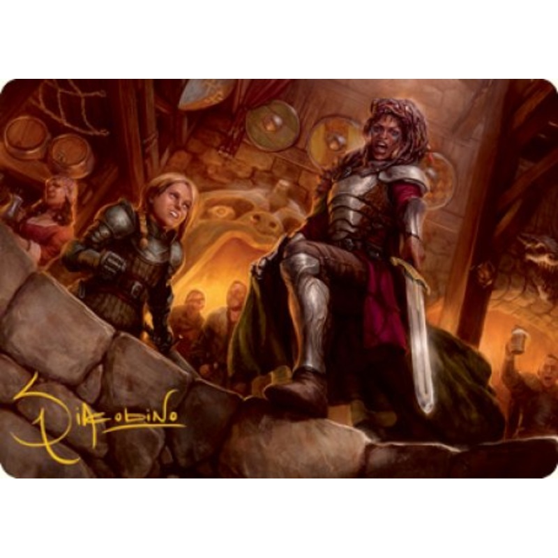 Veteran Dungeoneer Art Card (Gold-Stamped Signature) [Dungeons & Dragons: Adventures in the Forgotten Realms Art Series]
