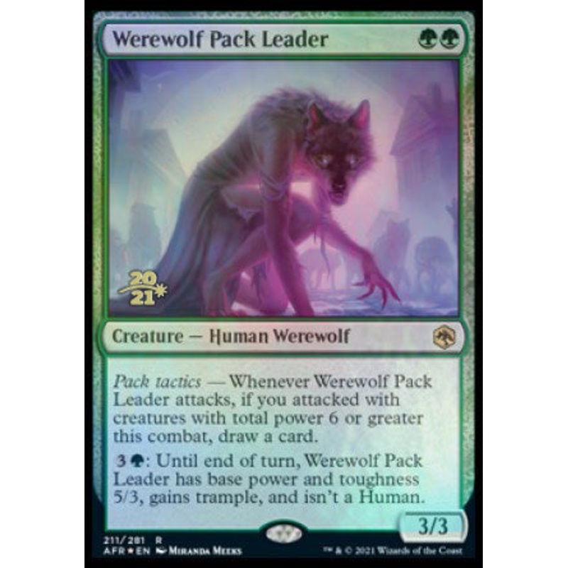 Werewolf Pack Leader [Dungeons & Dragons: Adventures in the Forgotten Realms Prerelease Promos]