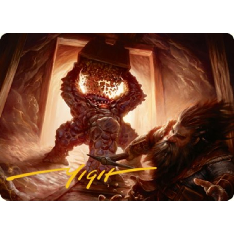 Xorn Art Card (Gold-Stamped Signature) [Dungeons & Dragons: Adventures in the Forgotten Realms Art Series]