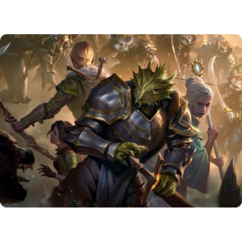 You Come to the Gnoll Camp Art Card [Dungeons & Dragons: Adventures in the Forgotten Realms Art Series]