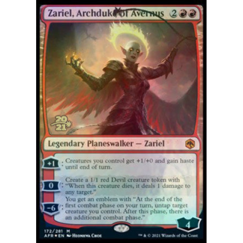 Zariel, Archduke of Avernus [Dungeons & Dragons: Adventures in the Forgotten Realms Prerelease Promos]
