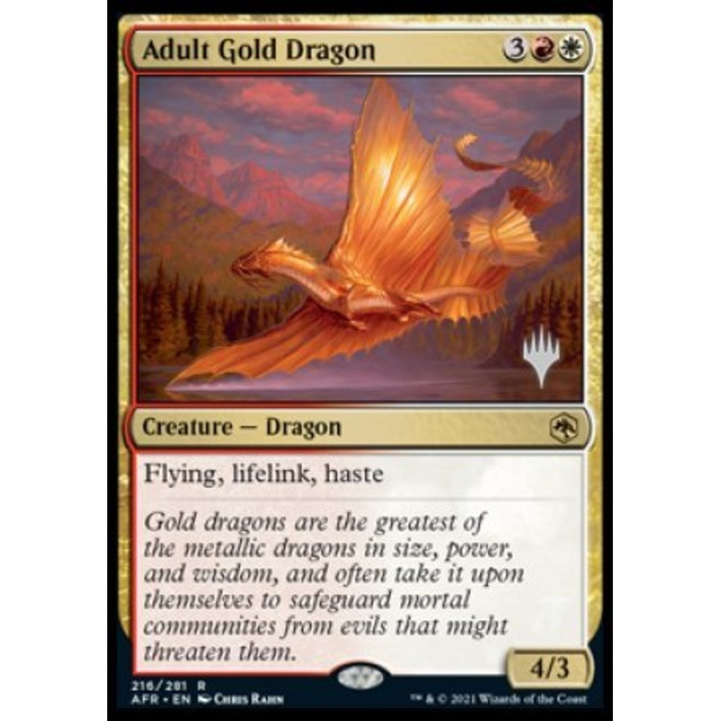 Adult Gold Dragon (Promo Pack) [Dungeons & Dragons: Adventures in the Forgotten Realms Promos]