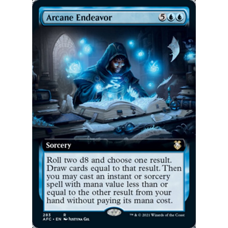 Arcane Endeavor (Extended Art) [Dungeons & Dragons: Adventures in the Forgotten Realms Commander]