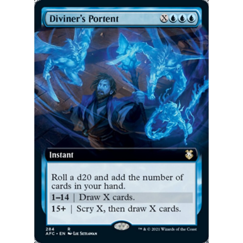 Diviner's Portent (Extended Art) [Dungeons & Dragons: Adventures in the Forgotten Realms Commander]