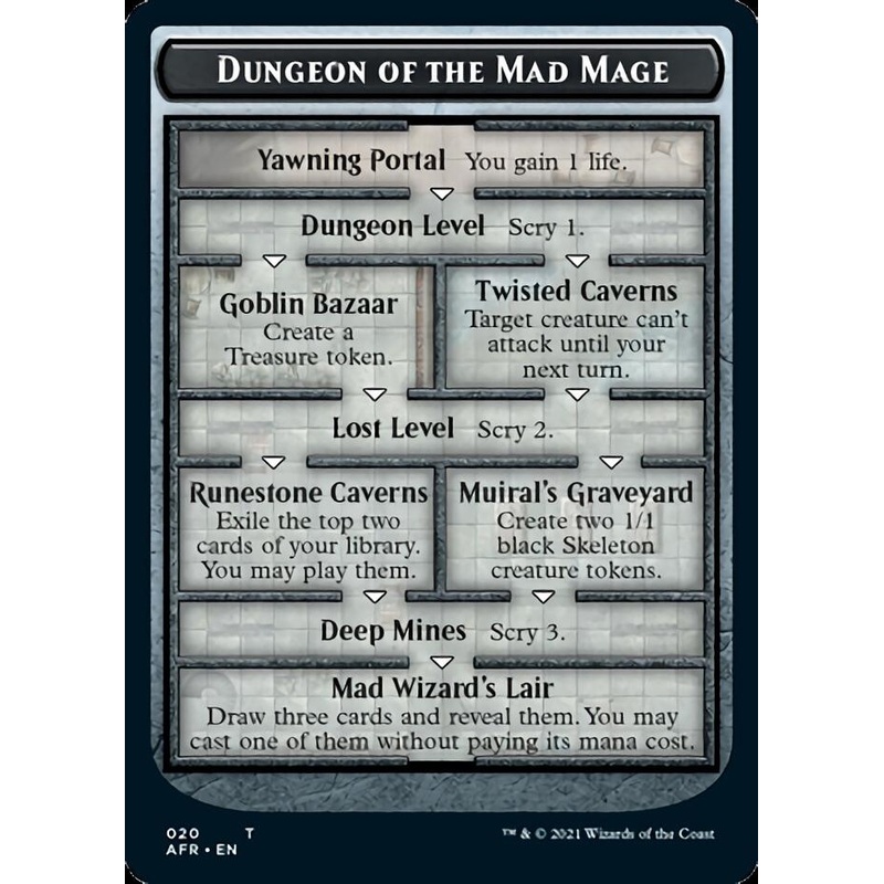 Dungeon of the Mad Mage // Goblin Double-Sided Token [Dungeons & Dragons: Adventures in the Forgotten Realms Tokens]