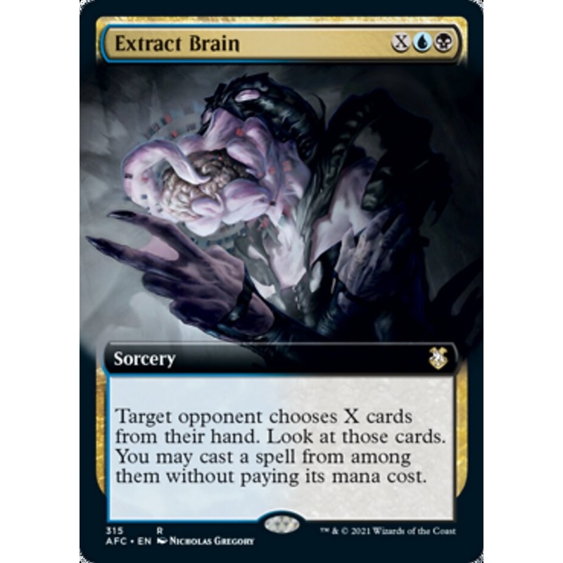 Extract Brain (Extended Art) [Dungeons & Dragons: Adventures in the Forgotten Realms Commander]