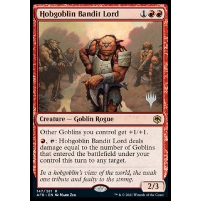 Hobgoblin Bandit Lord (Promo Pack) [Dungeons & Dragons: Adventures in the Forgotten Realms Promos]