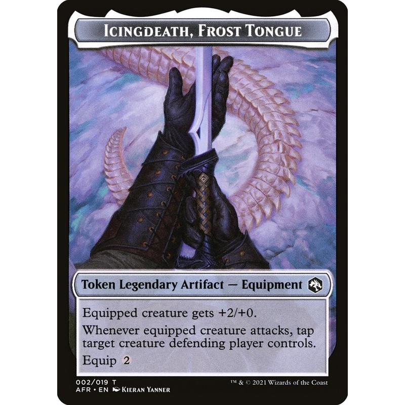 Icingdeath, Frost Tongue Token [Dungeons & Dragons: Adventures in the Forgotten Realms Tokens]