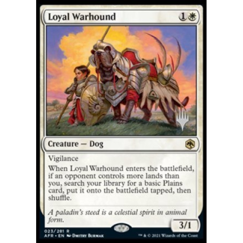 Loyal Warhound (Promo Pack) [Dungeons & Dragons: Adventures in the Forgotten Realms Promos]