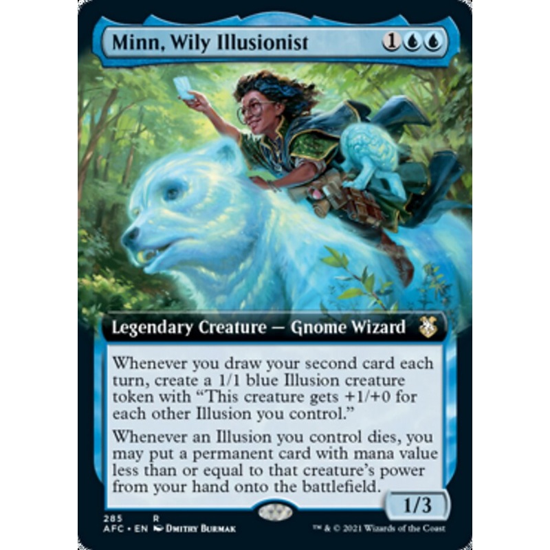 Minn, Wily Illusionist (Extended Art) [Dungeons & Dragons: Adventures in the Forgotten Realms Commander]