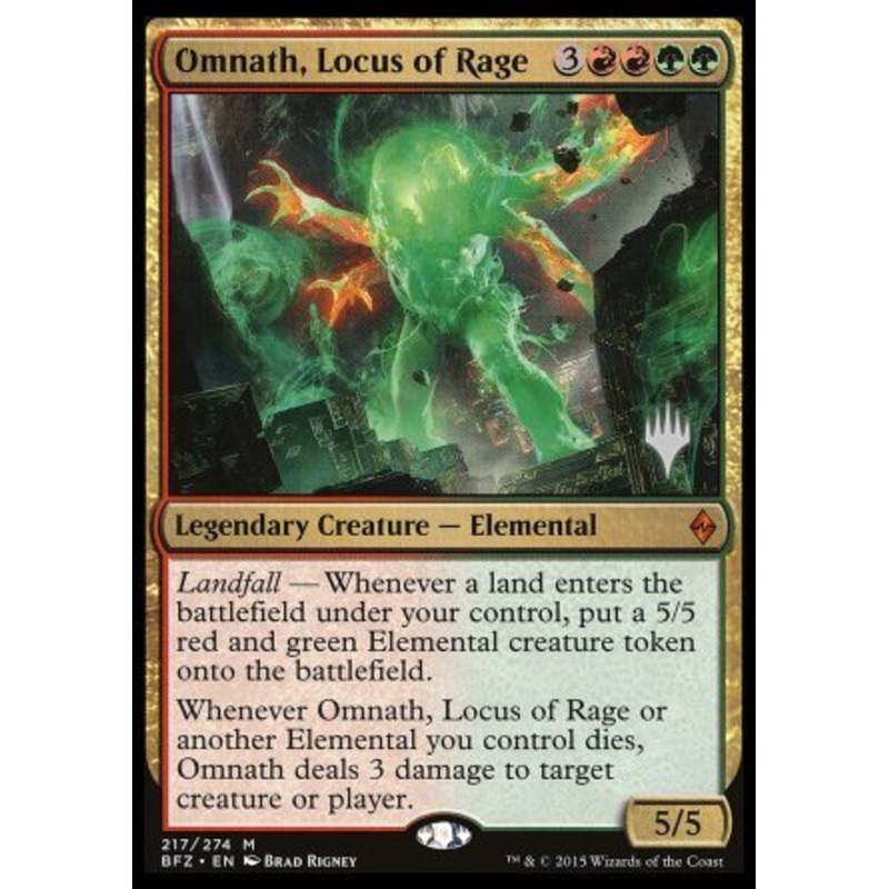 Omnath, Locus of Rage (Promo Pack) [Battle for Zendikar Promos]