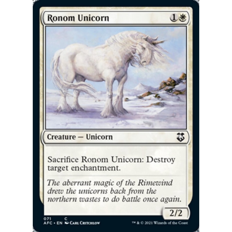 Ronom Unicorn [Dungeons & Dragons: Adventures in the Forgotten Realms Commander]