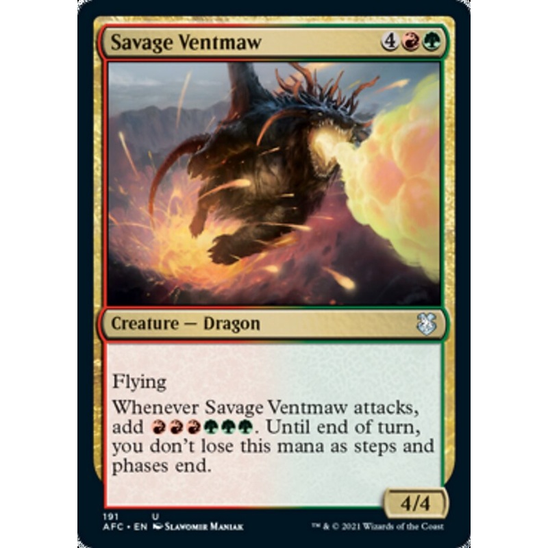 Savage Ventmaw [Dungeons & Dragons: Adventures in the Forgotten Realms Commander]