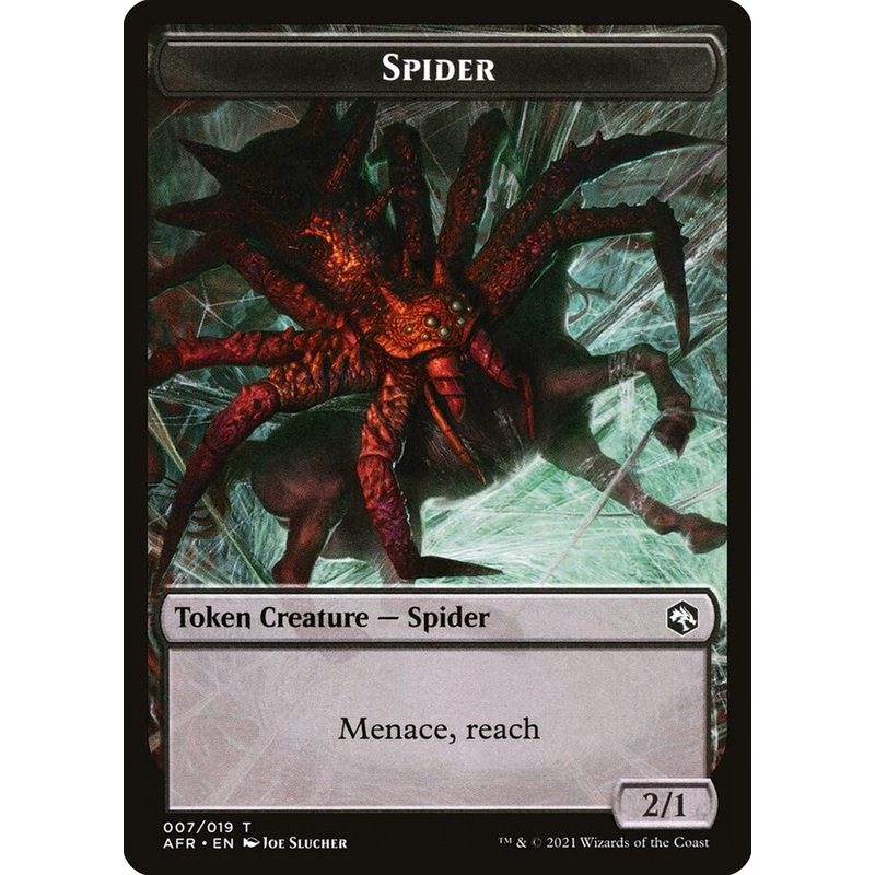 Spider // Vecna Double-Sided Token [Dungeons & Dragons: Adventures in the Forgotten Realms Tokens]