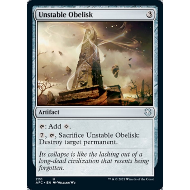 Unstable Obelisk [Dungeons & Dragons: Adventures in the Forgotten Realms Commander]