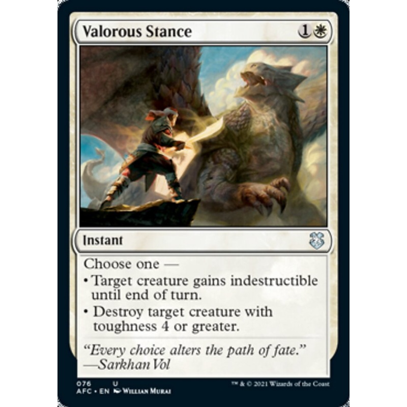 Valorous Stance [Dungeons & Dragons: Adventures in the Forgotten Realms Commander]