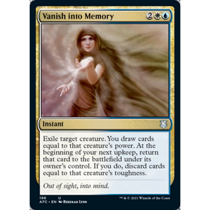 Vanish into Memory [Dungeons & Dragons: Adventures in the Forgotten Realms Commander]