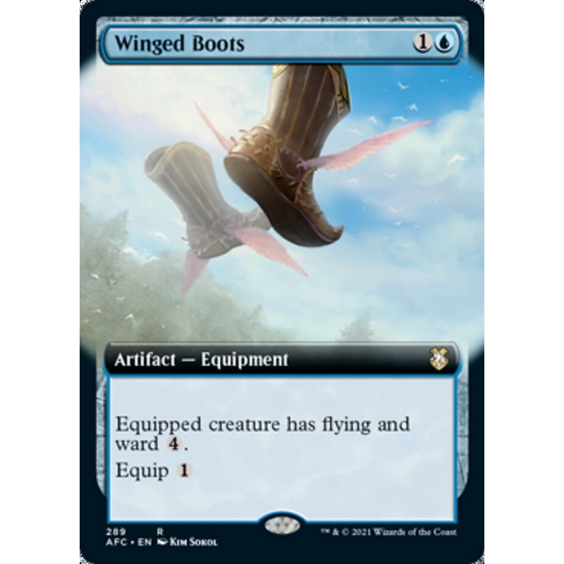 Winged Boots (Extended Art) [Dungeons & Dragons: Adventures in the Forgotten Realms Commander]
