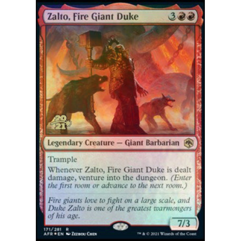 Zalto, Fire Giant Duke [Dungeons & Dragons: Adventures in the Forgotten Realms Prerelease Promos]
