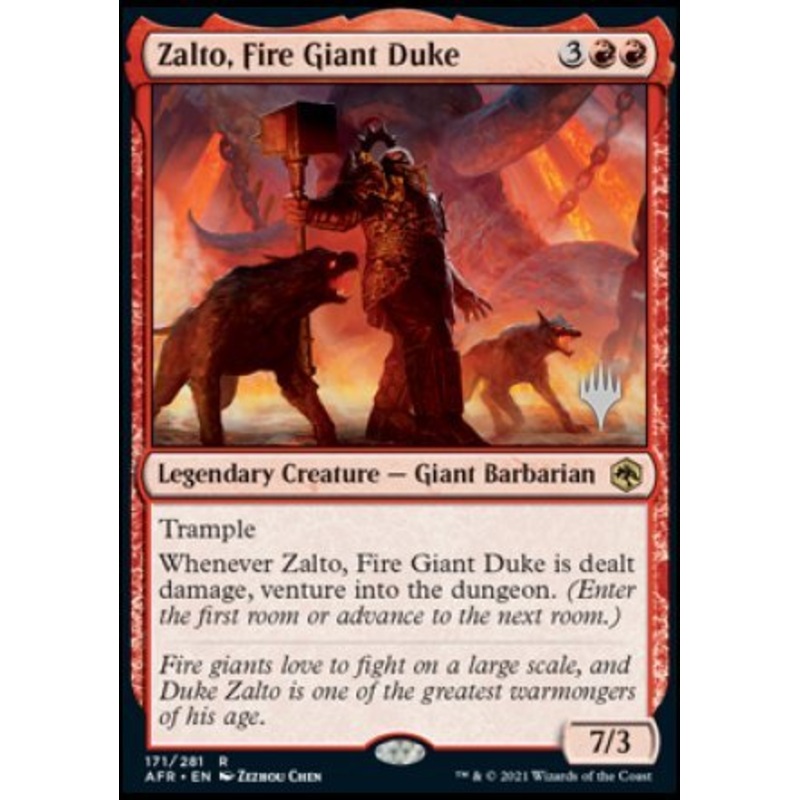 Zalto, Fire Giant Duke (Promo Pack) [Dungeons & Dragons: Adventures in the Forgotten Realms Promos]