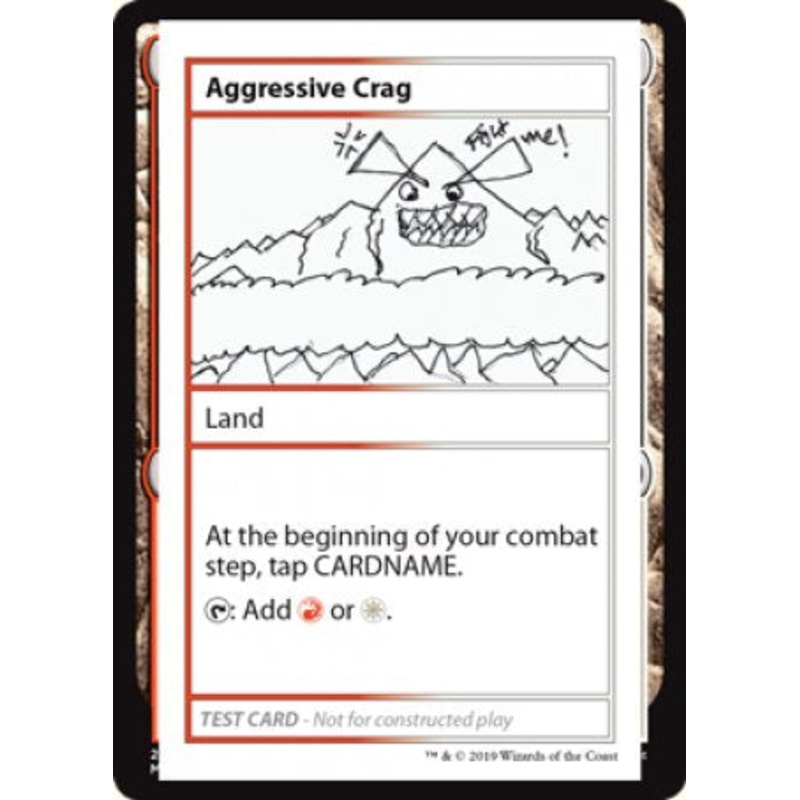Aggressive Crag (2021 Edition) [Mystery Booster Playtest Cards]
