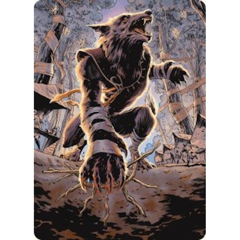 Arlinn, Embraced by the Moon Art Card [Innistrad Remastered Art Series]