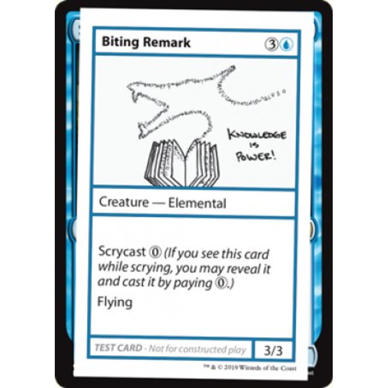 Biting Remark (2021 Edition) [Mystery Booster Playtest Cards]