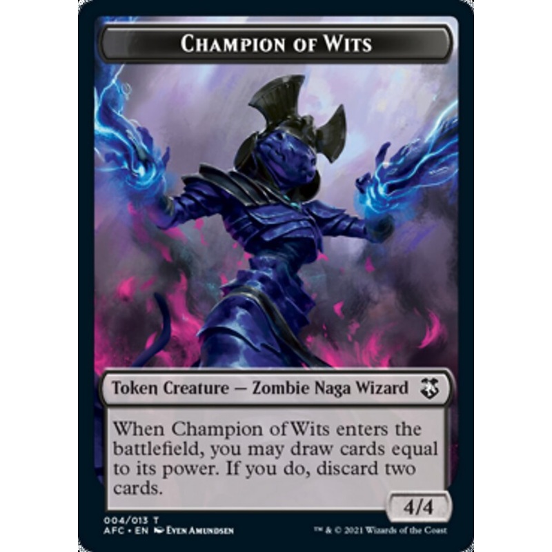 Champion of Wits // Illusion Double-Sided Token [Dungeons & Dragons: Adventures in the Forgotten Realms Commander Tokens]