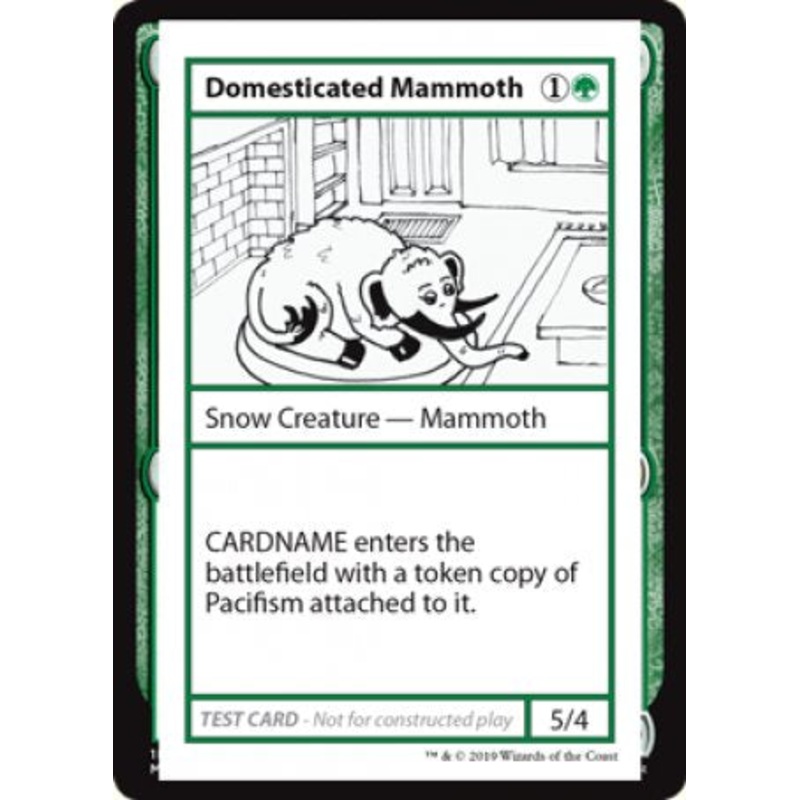 Domesticated Mammoth (2021 Edition) [Mystery Booster Playtest Cards]