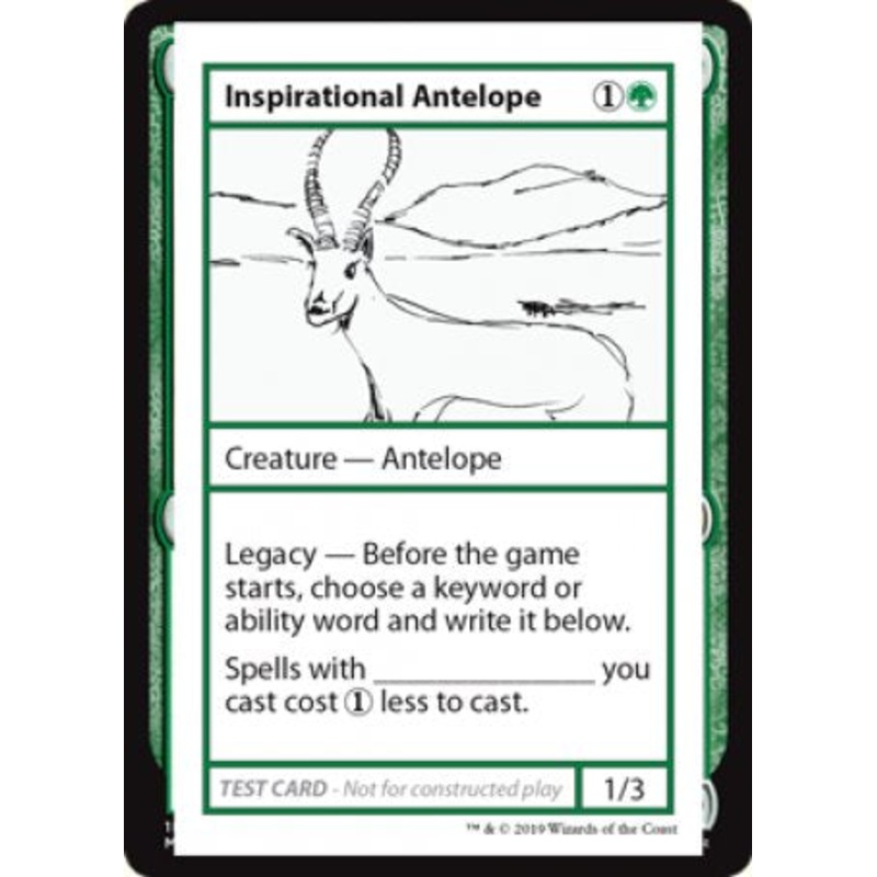Inspirational Antelope (2021 Edition) [Mystery Booster Playtest Cards]