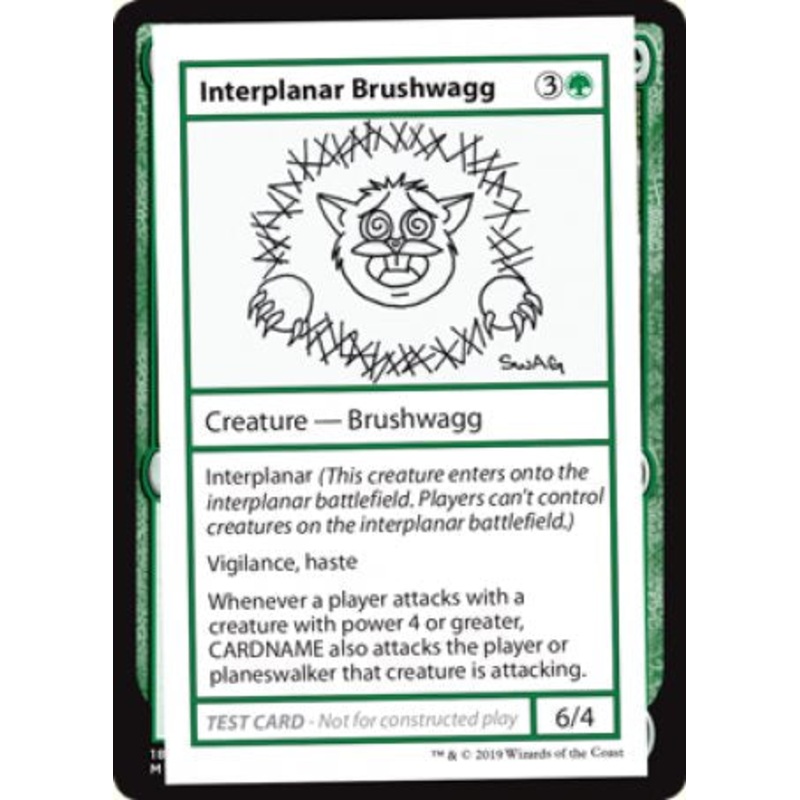 Interplanar Brushwagg (2021 Edition) [Mystery Booster Playtest Cards]