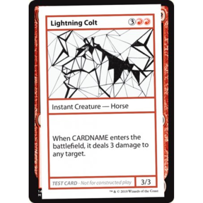 Lightning Colt (2021 Edition) [Mystery Booster Playtest Cards]