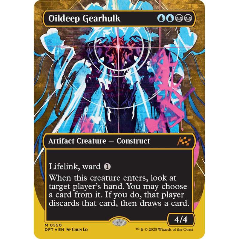 Oildeep Gearhulk (Borderless) (First-Place Foil) [Aetherdrift]