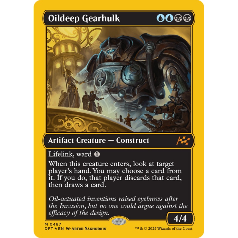 Oildeep Gearhulk (First-Place Foil) [Aetherdrift]