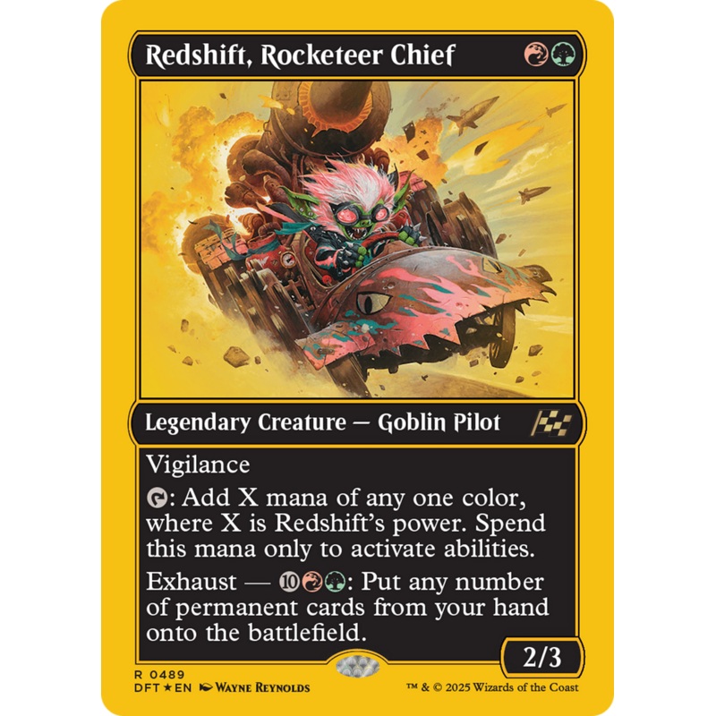 Redshift, Rocketeer Chief (First-Place Foil) [Aetherdrift]