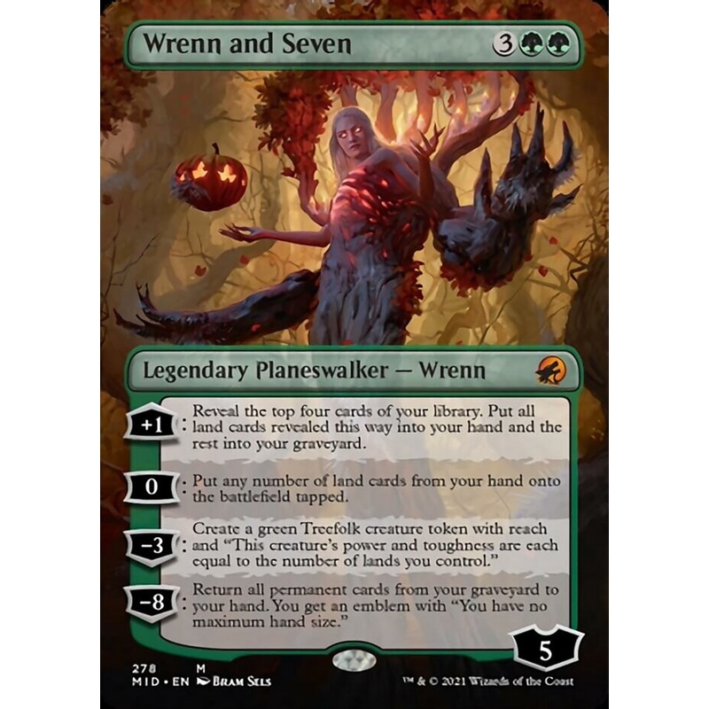 Wrenn and Seven (Borderless) [Innistrad: Midnight Hunt]