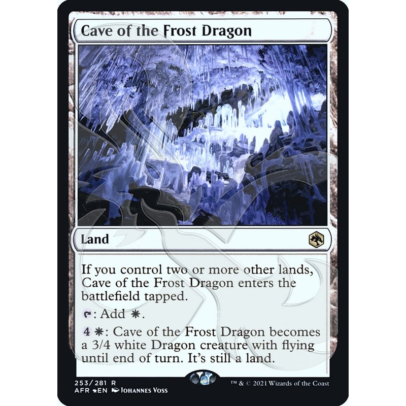 Cave of the Frost Dragon (Ampersand Promo) [Dungeons & Dragons: Adventures in the Forgotten Realms Promos]