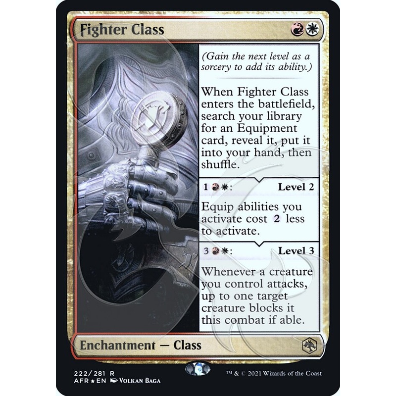 Fighter Class (Ampersand Promo) [Dungeons & Dragons: Adventures in the Forgotten Realms Promos]