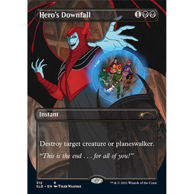 Hero's Downfall (Borderless) [Secret Lair Drop Series]