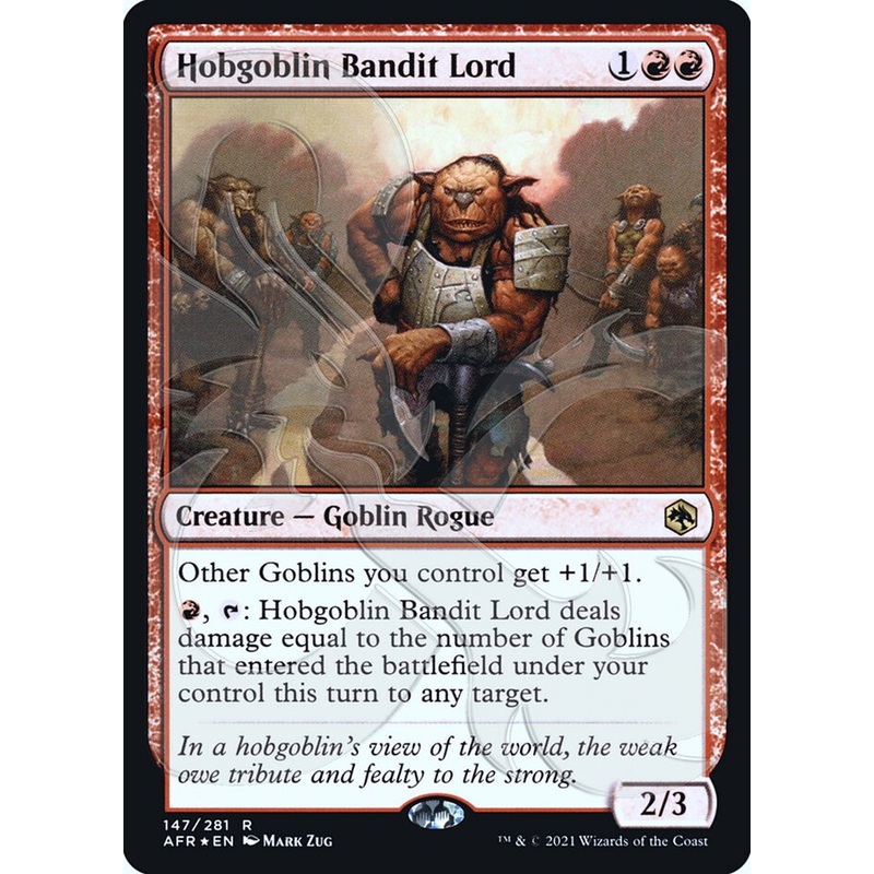 Hobgoblin Bandit Lord (Ampersand Promo) [Dungeons & Dragons: Adventures in the Forgotten Realms Promos]