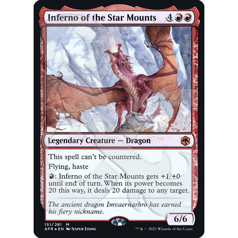 Inferno of the Star Mounts (Ampersand Promo) [Dungeons & Dragons: Adventures in the Forgotten Realms Promos]
