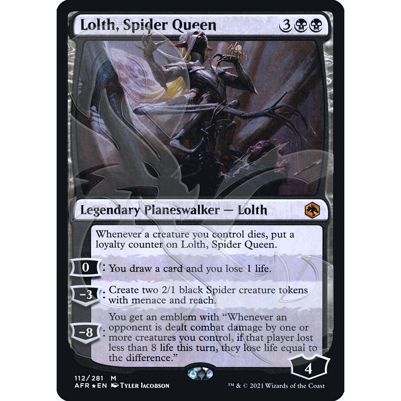 Lolth, Spider Queen (Ampersand Promo) [Dungeons & Dragons: Adventures in the Forgotten Realms Promos]